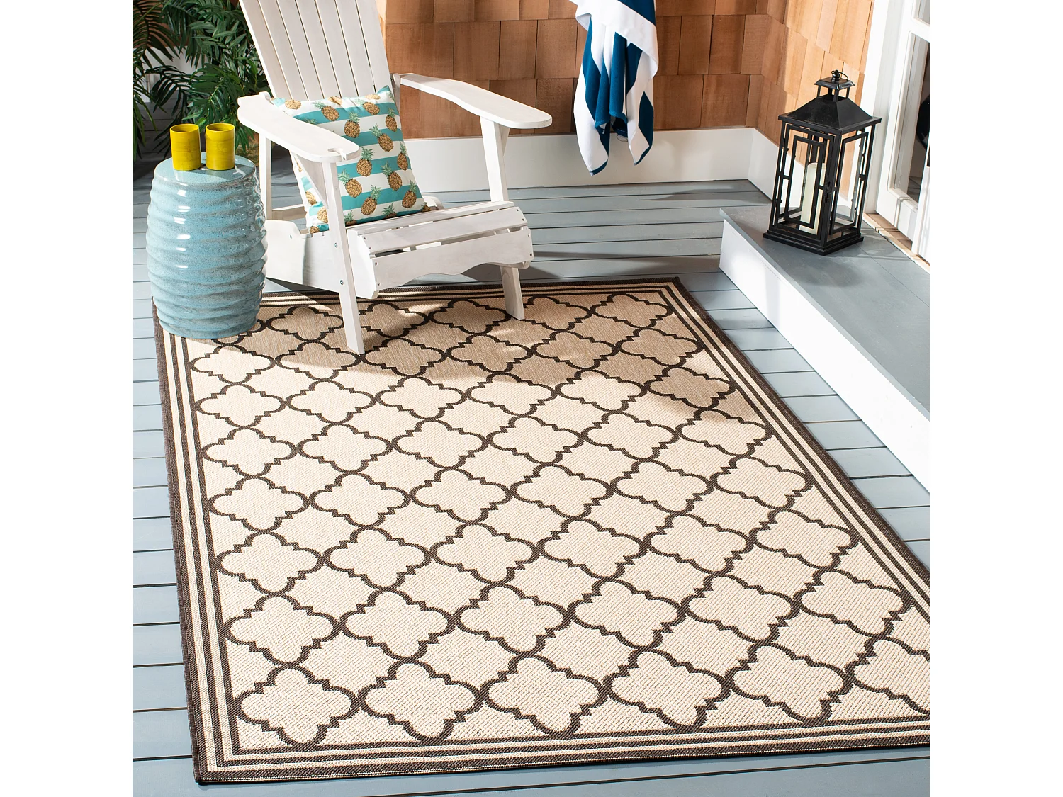 Tapis Neutre/Marron 122 X 183 cm - Ischia