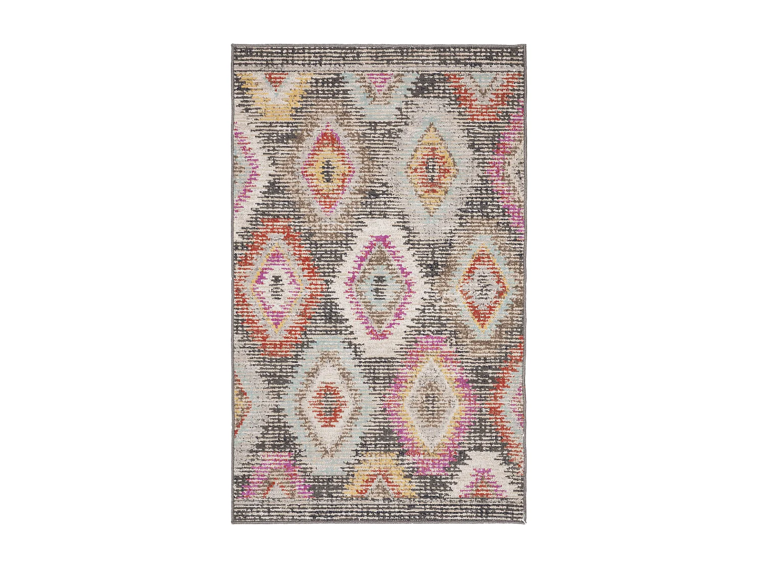 Tapis Gris/Multicolore 122 X 183 cm - Lotte
