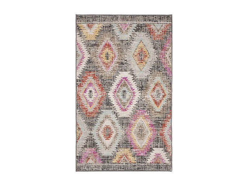Tapis Gris/Multicolore 122 X 183 cm - Lotte