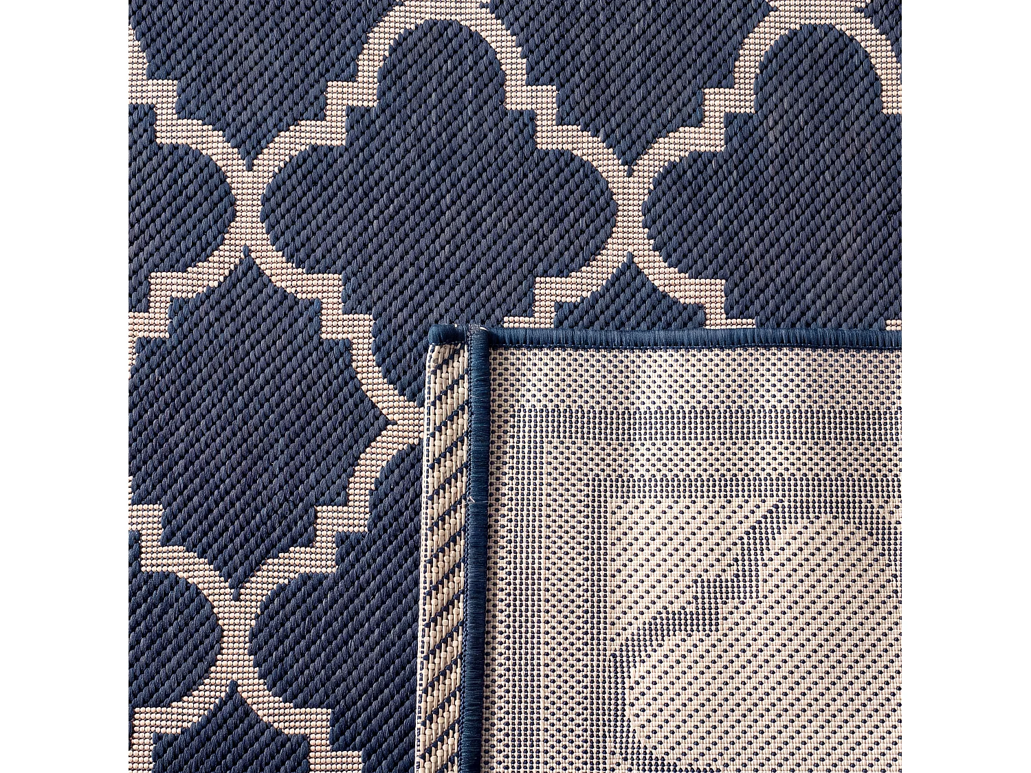 Tapis Bleu Marine/Neutre 201 X 290 cm - Bleeker