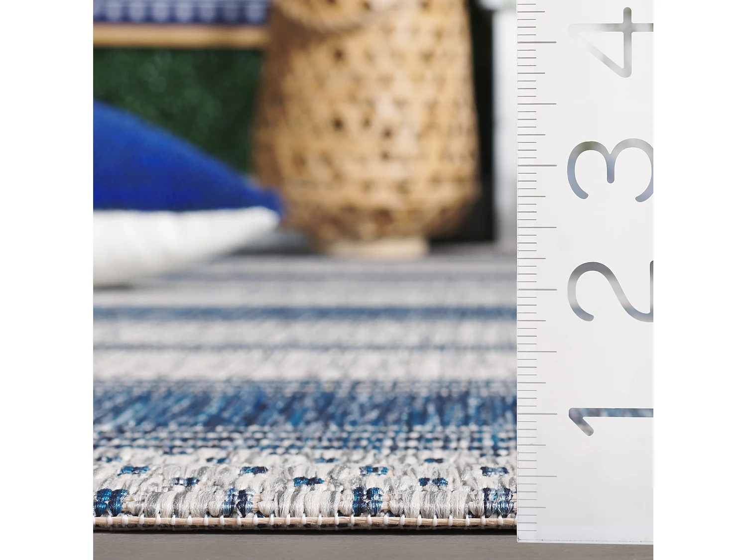 Tapis Gris/Bleu Marine 122 X 170 cm - Odessa