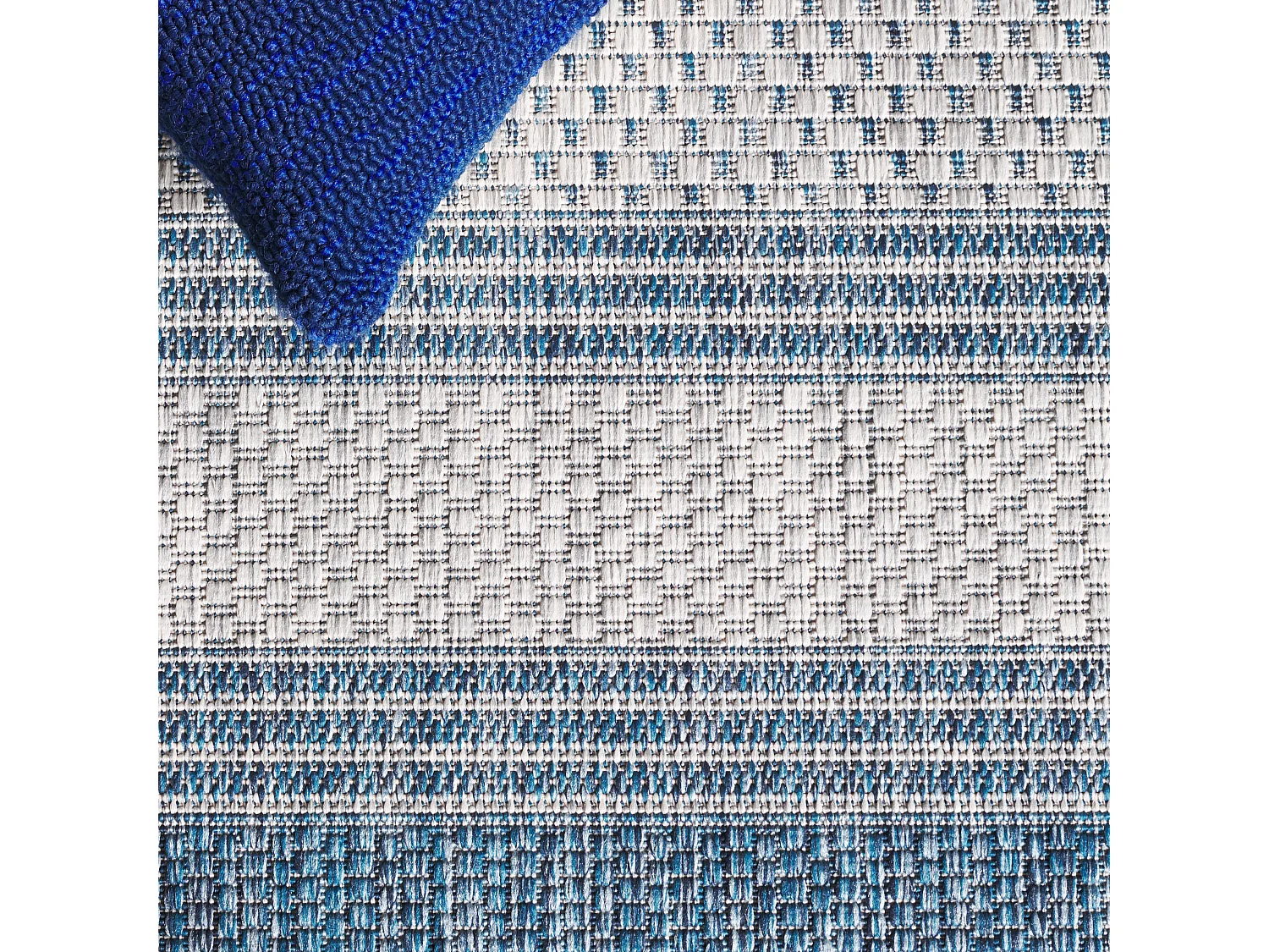 Tapis Gris/Bleu Marine 122 X 170 cm - Odessa