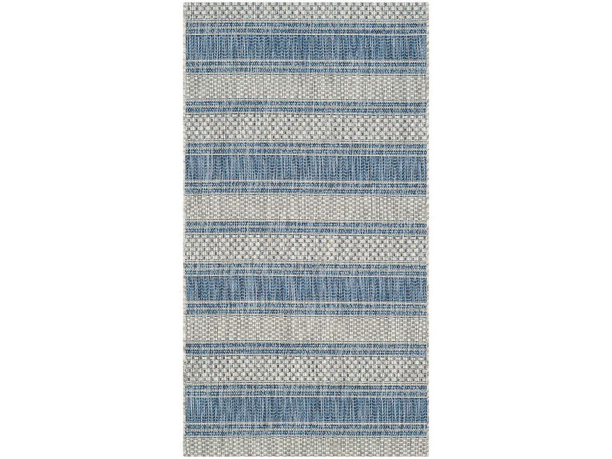 Tapis Gris/Bleu Marine 122 X 170 cm - Odessa