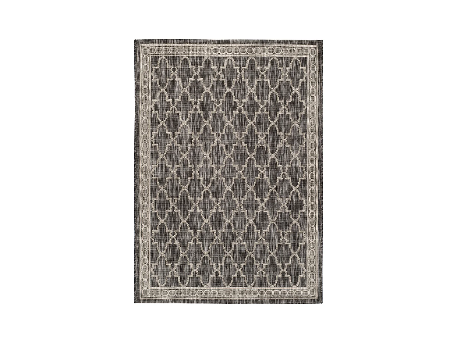 Tapis Noir/Neutre 122 X 170 cm - Aisling