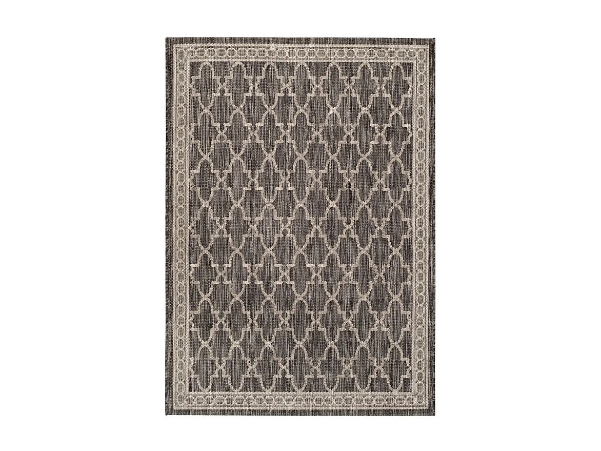 Tapis Noir/Neutre 122 X 170 cm - Aisling