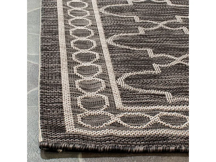 Tapis Noir/Neutre 122 X 170 cm - Aisling