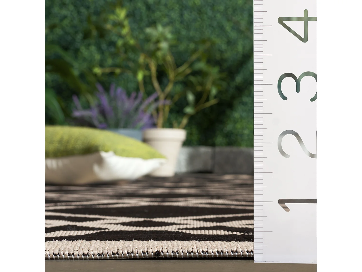 Tapis Noir/Neutre 122 X 170 cm - Thalia