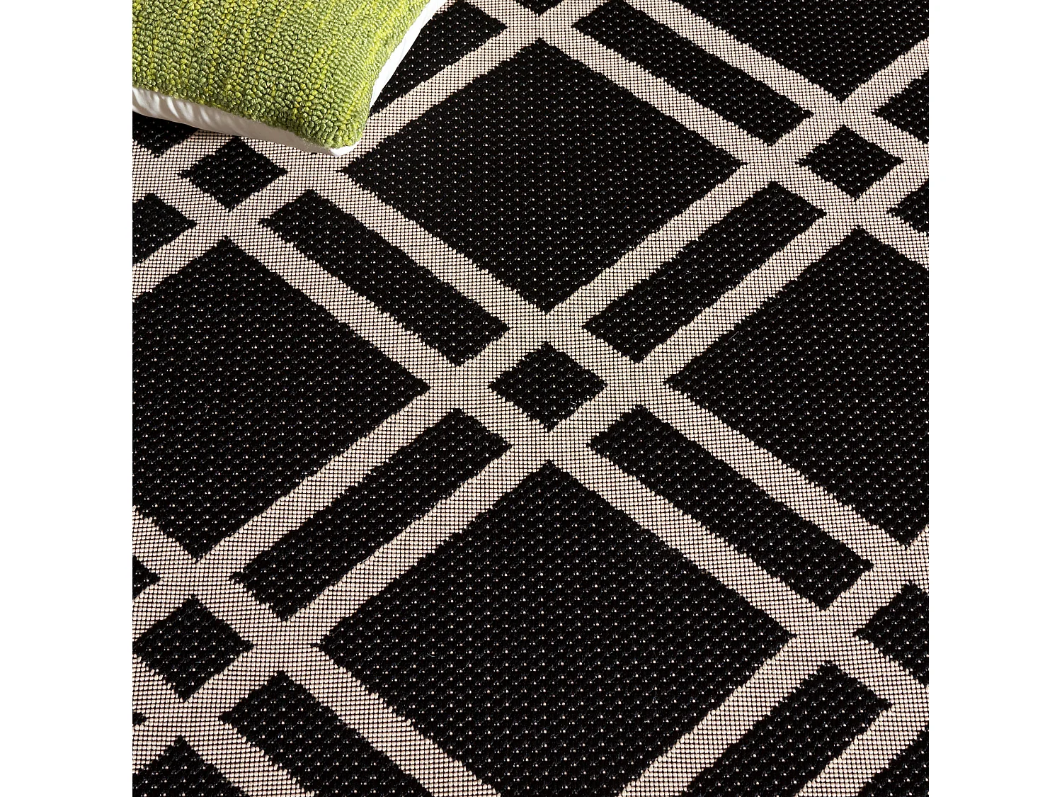 Tapis Noir/Neutre 122 X 170 cm - Thalia