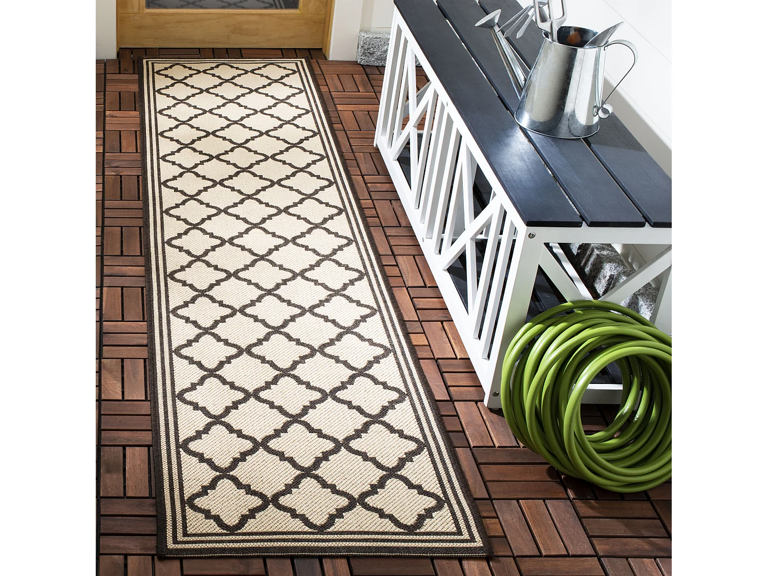 Tapis Neutre/Marron 61 X 244 cm - Ischia