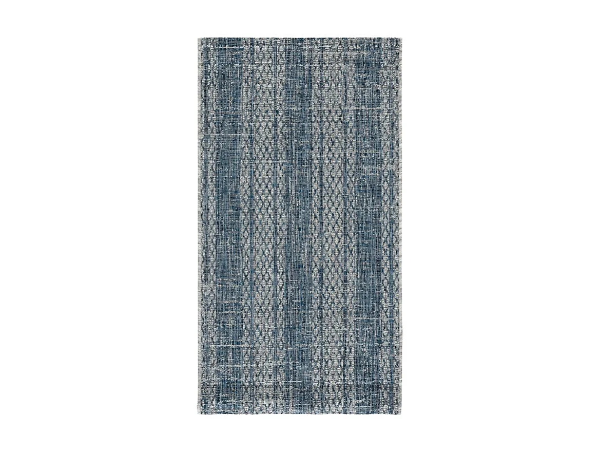Tapis Gris/Bleu 122 X 170 cm - Rafal