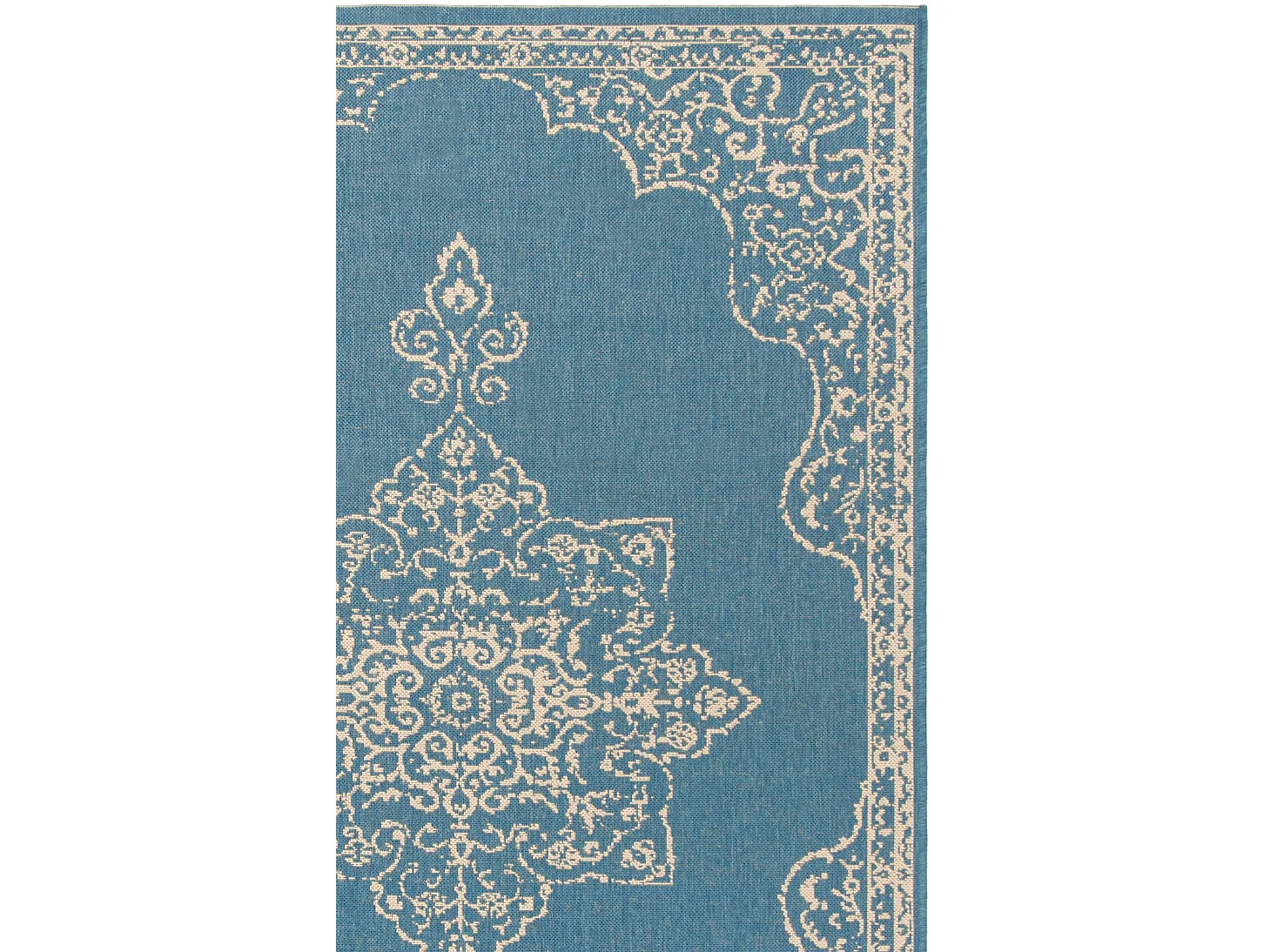 Tapis Neutre/Bleu 61 X 244 cm - Tropea