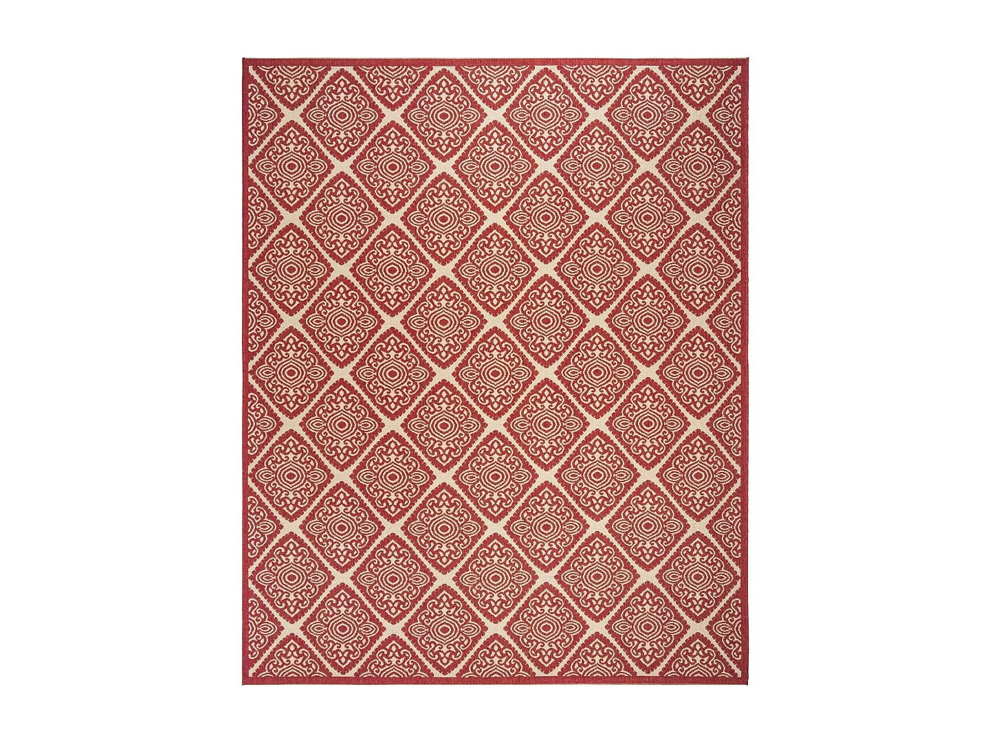 Tapis Rouge/Neutre 155 X 229 cm - Salina