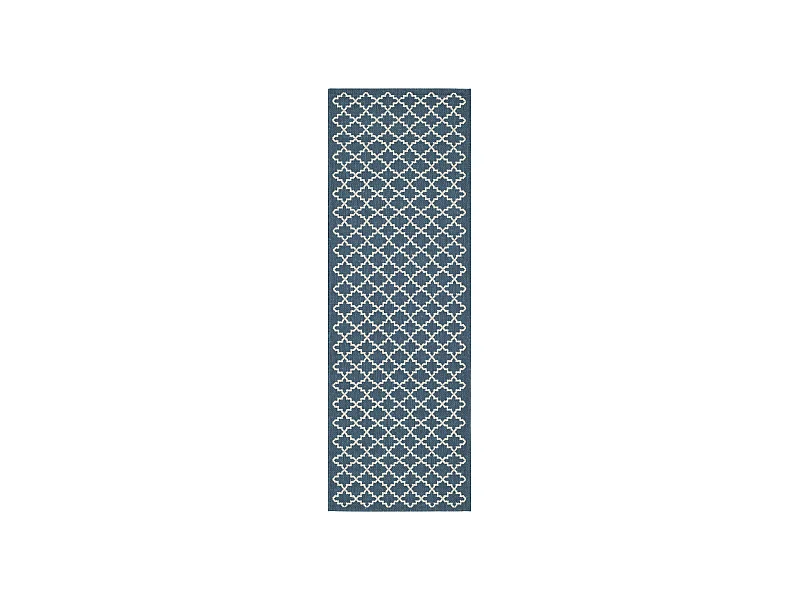 Tapis Bleu Marine/Neutre 69 X 244 cm - Zinnia