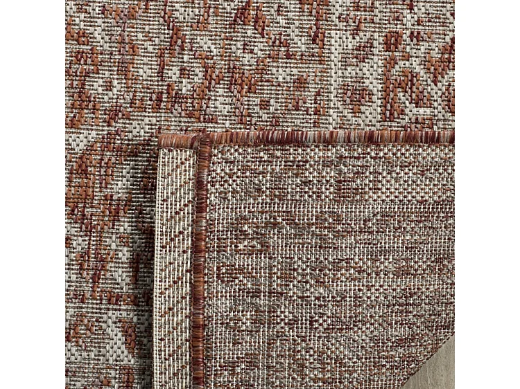Tapis Neutre/Orange 79 X 152 cm - Amira