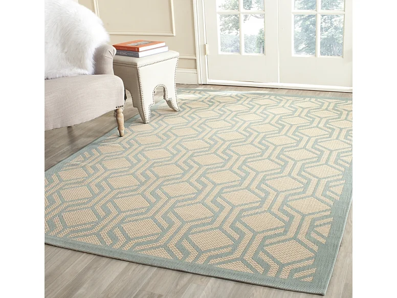 Tapis Neutre/Bleu 122 X 170 cm - Catalonia