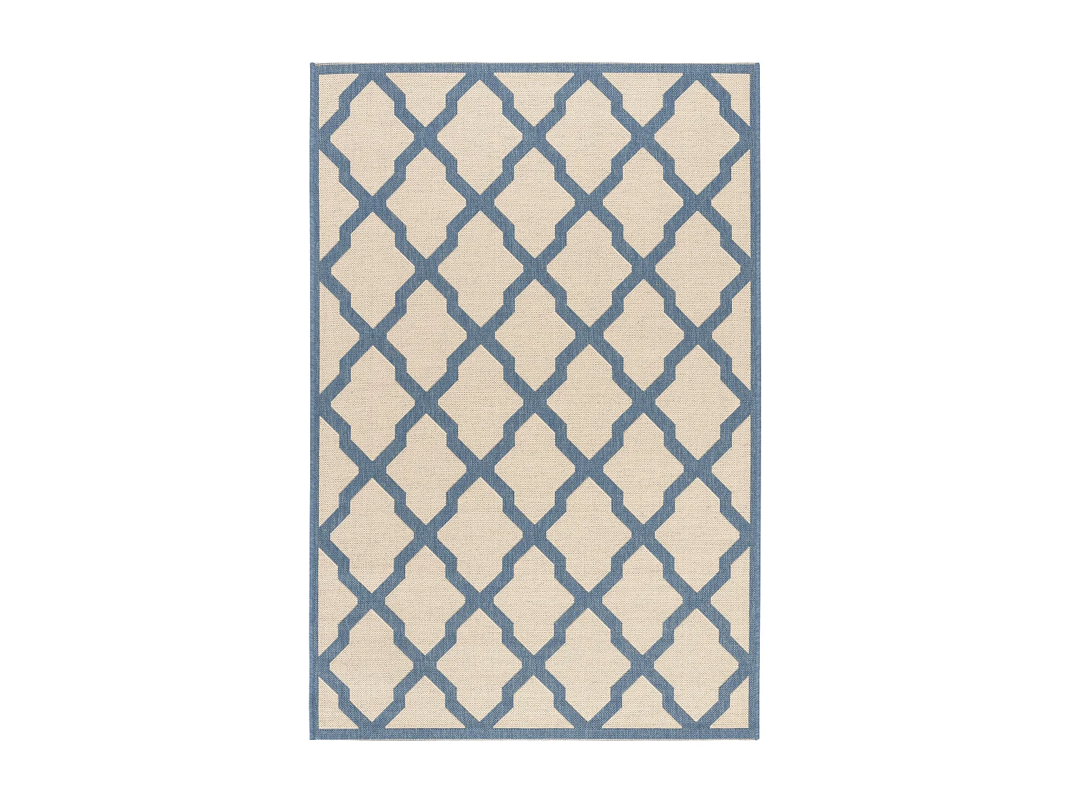 Tapis Neutre/Bleu 79 X 152 cm - Lewine