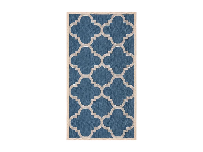 Tapis Bleu/Neutre 79 X 152 cm - Jojo