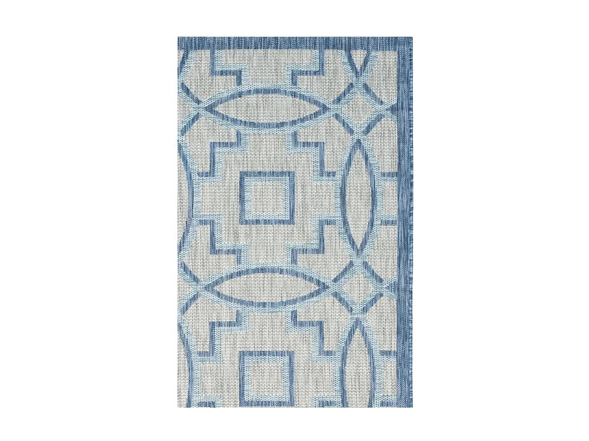 Tapis Gris/Bleu Marine 201 X 290 cm - Jade