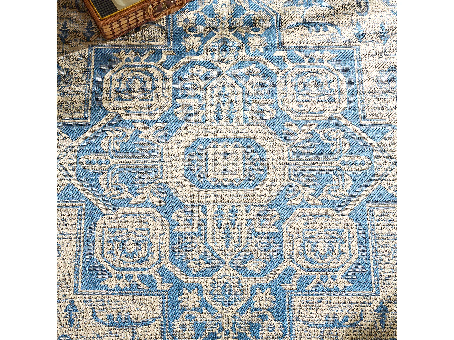 Tapis Bleu/Neutre 122 X 183 cm - Elba