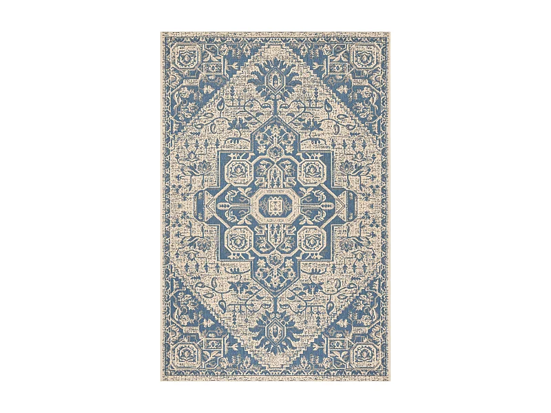 Tapis Bleu/Neutre 122 X 183 cm - Elba