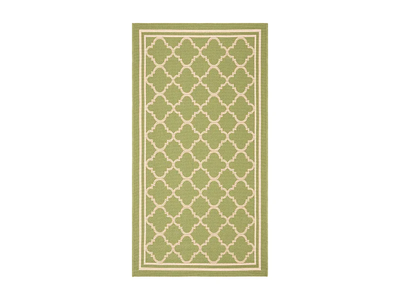 Tapis Vert/Neutre 79 X 152 cm - Bleeker