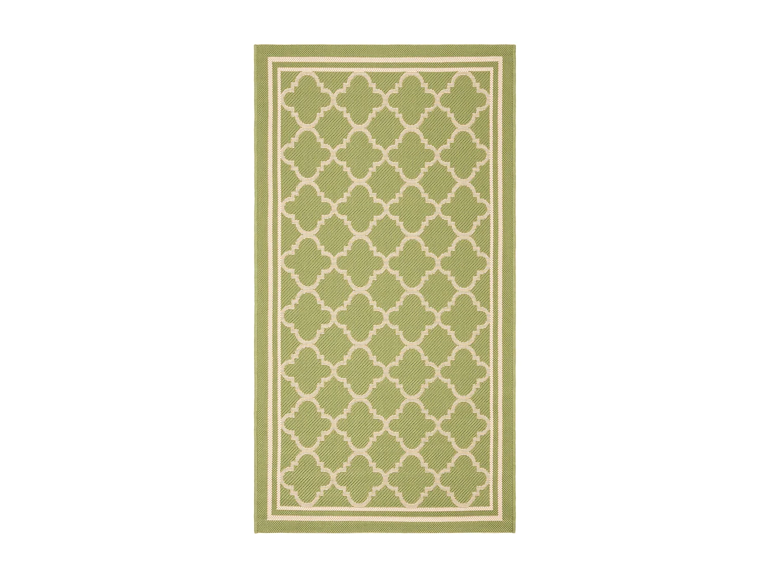 Tapis Vert/Neutre 79 X 152 cm - Bleeker