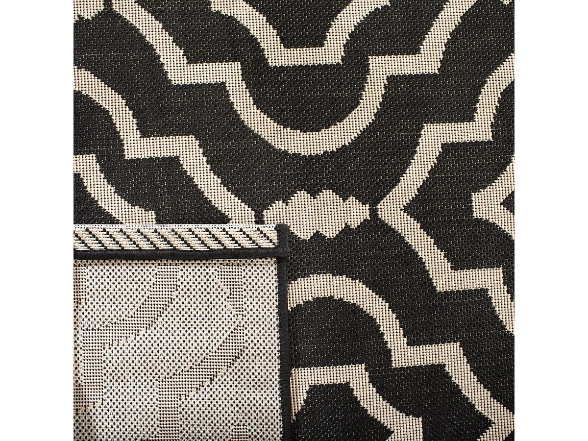 Tapis Noir/Neutre 160 X 231 cm - Mykonos