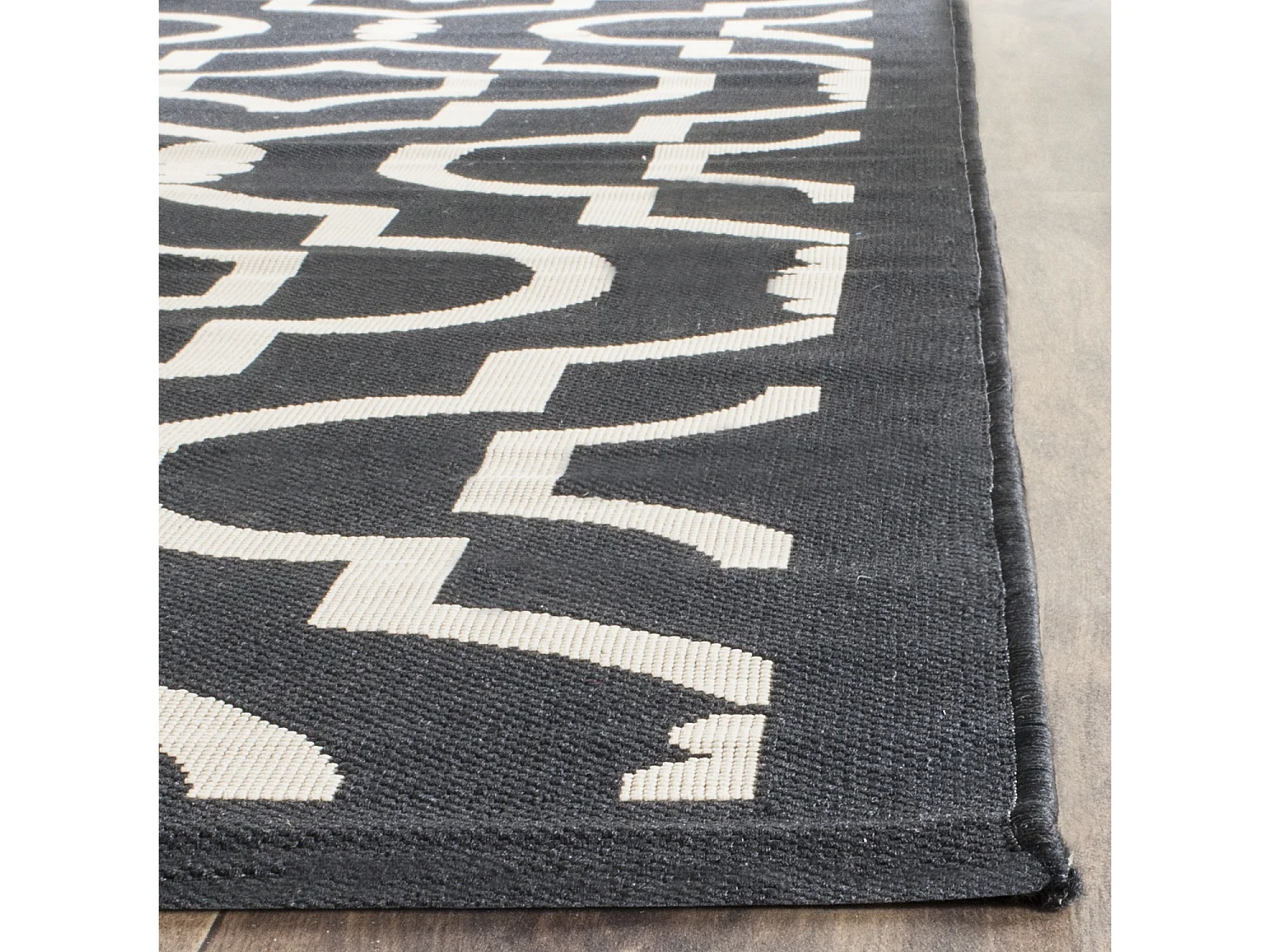 Tapis Noir/Neutre 160 X 231 cm - Mykonos