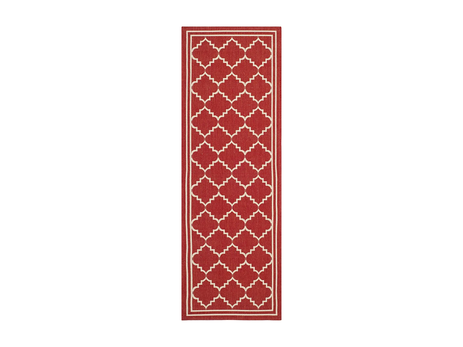 Tapis Rouge/Neutre 69 X 244 cm - Oriah