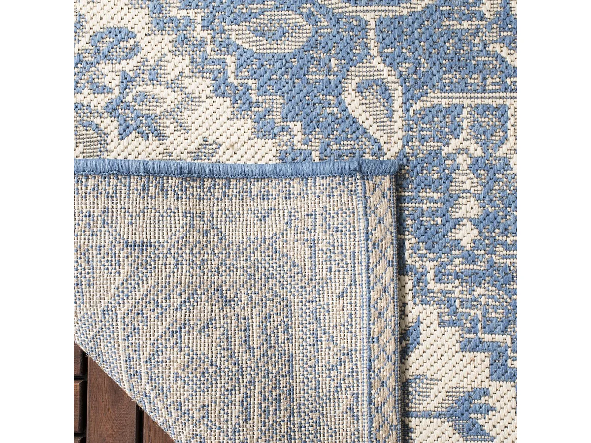 Tapis Neutre/Bleu 61 X 244 cm - Elba