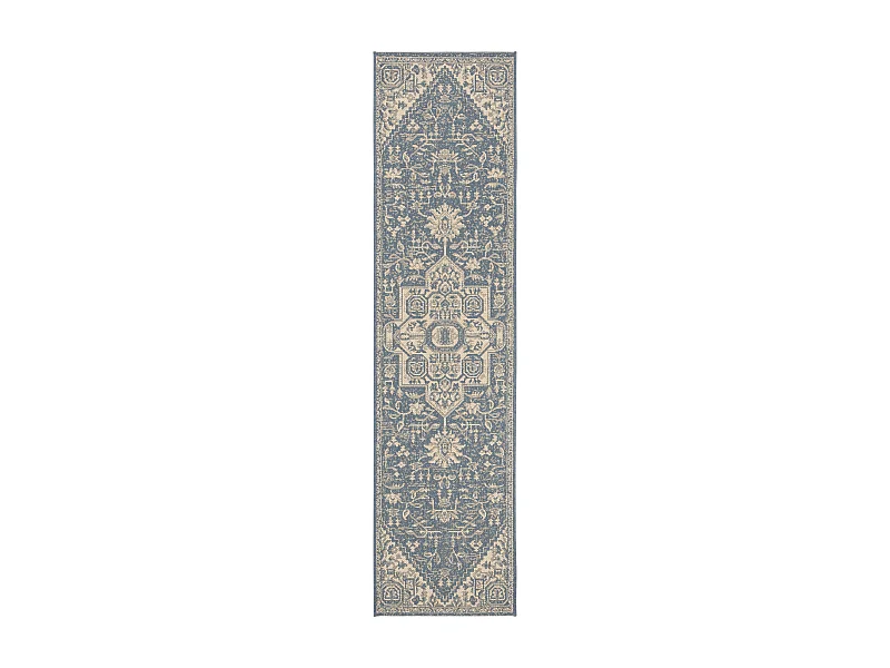 Tapis Neutre/Bleu 61 X 244 cm - Elba