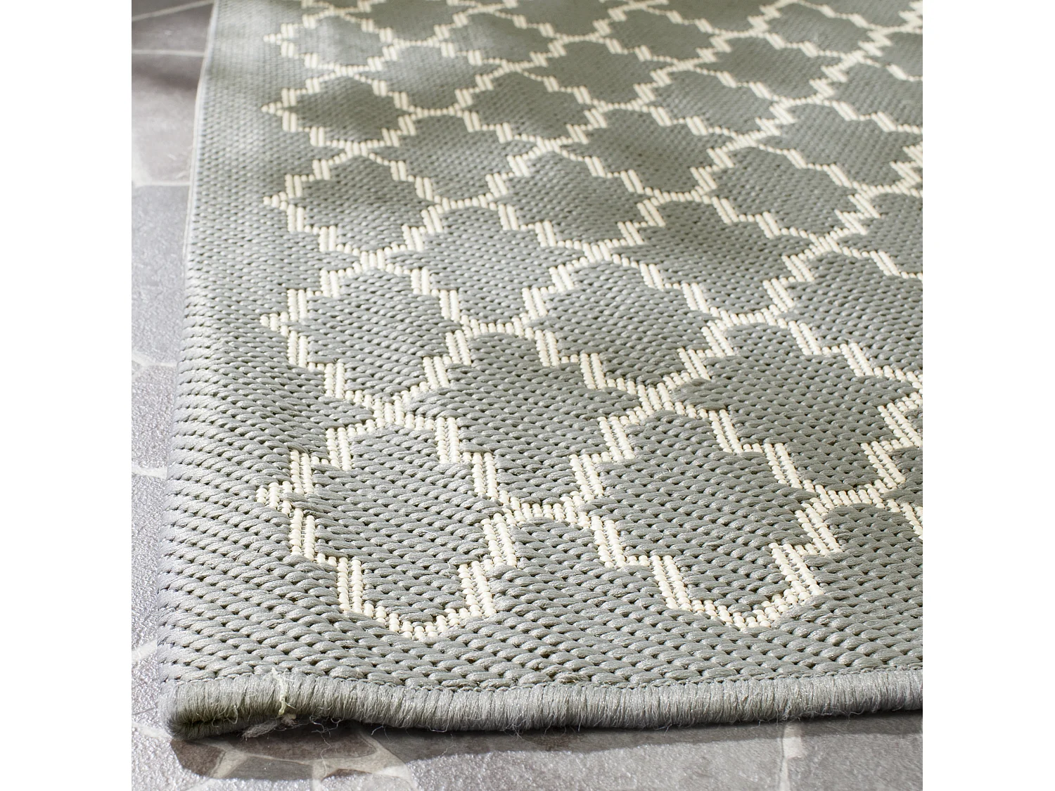 Tapis Gris/Neutre 122 X 170 cm - Zinnia