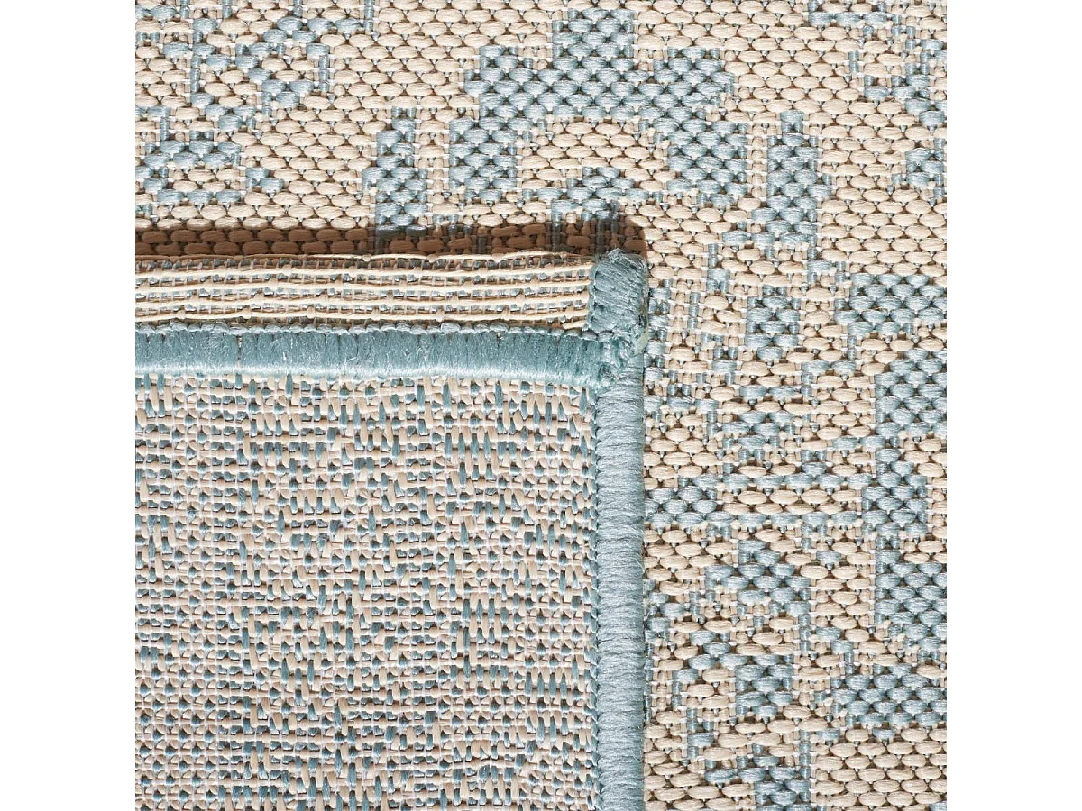 Tapis Bleu/Neutre 122 X 183 cm - Borano
