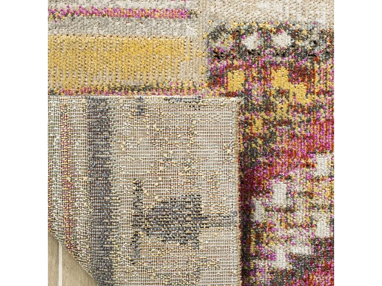Tapis Neutre/Multicolore 91 X 152 cm - Leighton