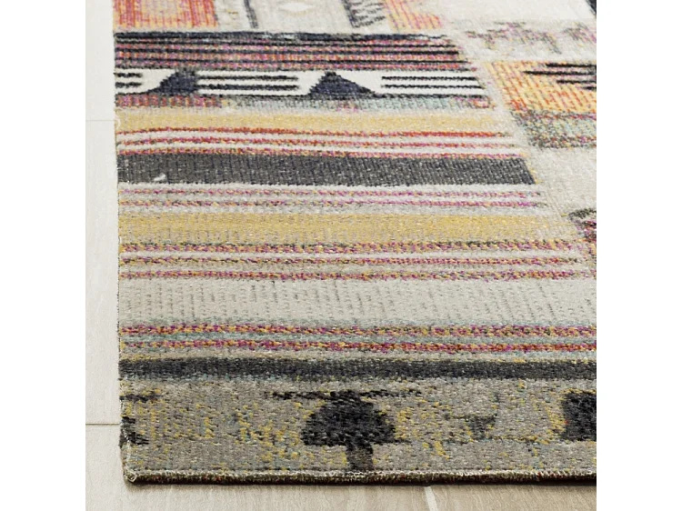 Tapis Neutre/Multicolore 91 X 152 cm - Leighton