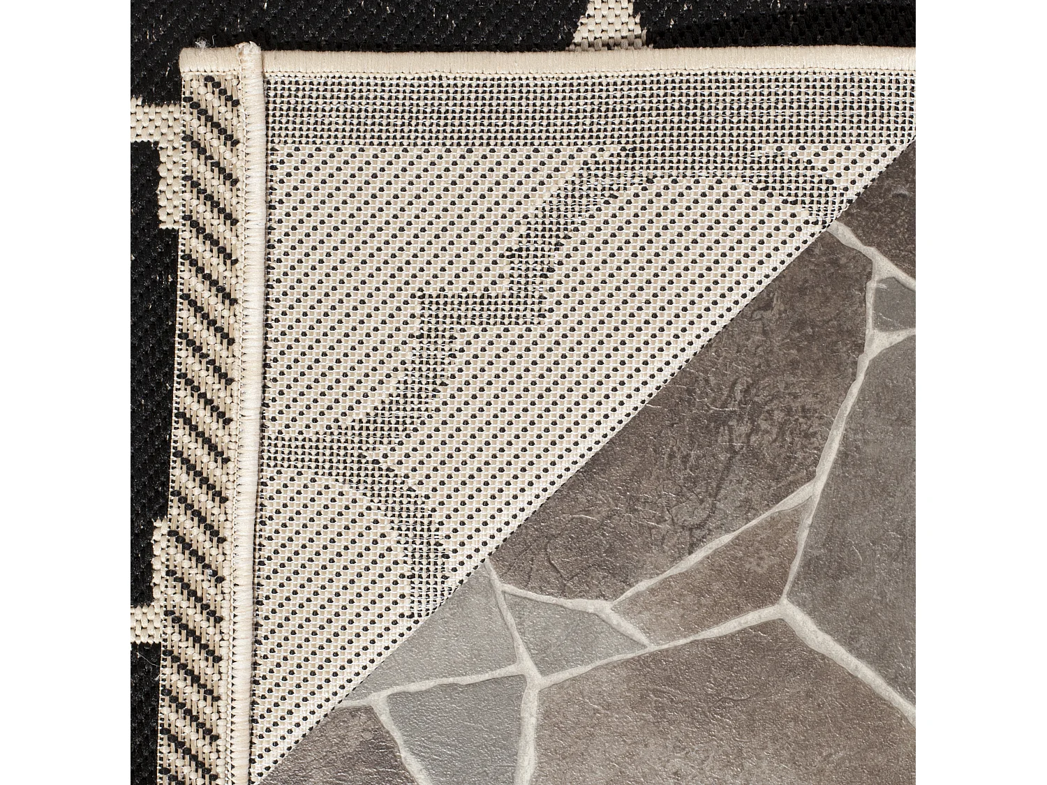 Tapis Noir/Neutre 160 X 231 cm - Arista