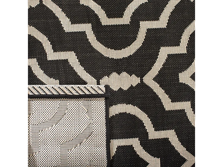 Tapis Noir/Neutre 79 X 152 cm - Mykonos