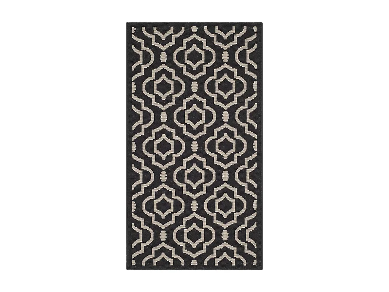 Tapis Noir/Neutre 79 X 152 cm - Mykonos