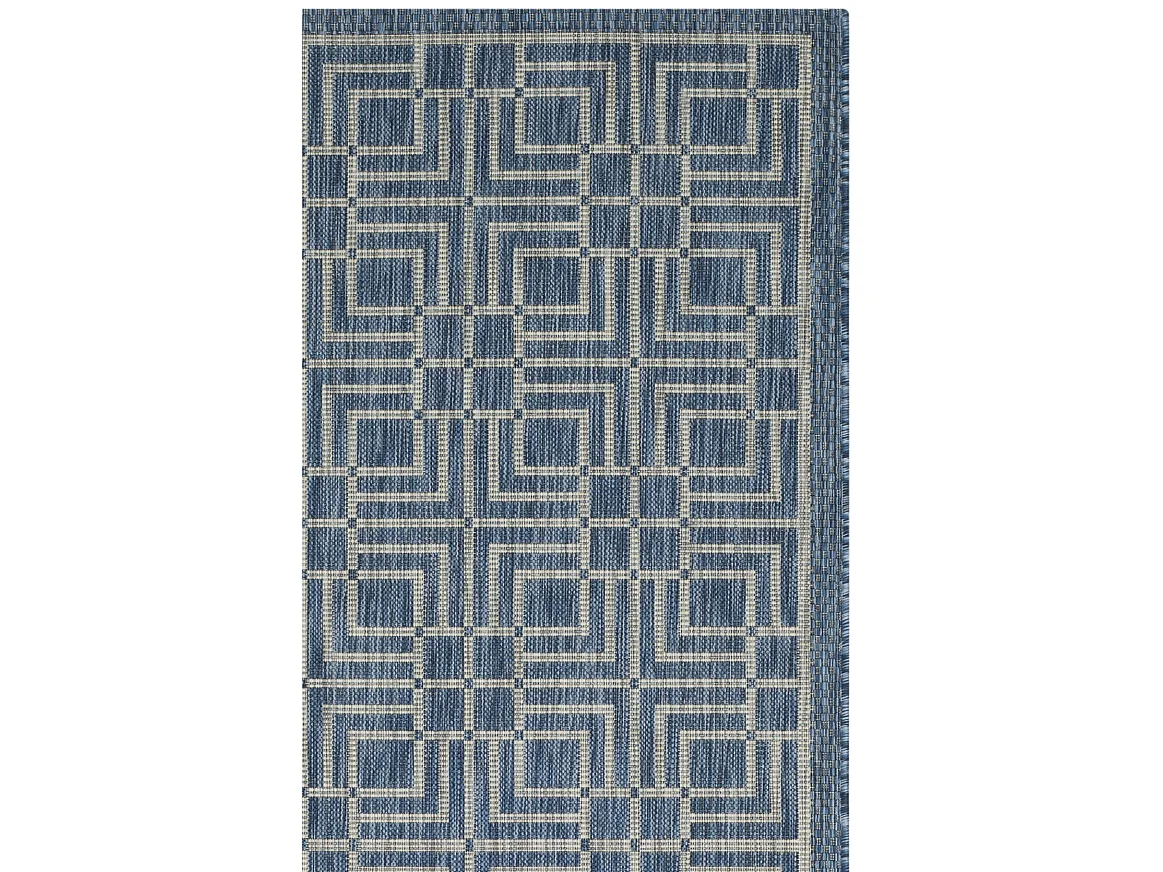 Tapis Bleu Marine/Gris 79 X 152 cm - Nantucket