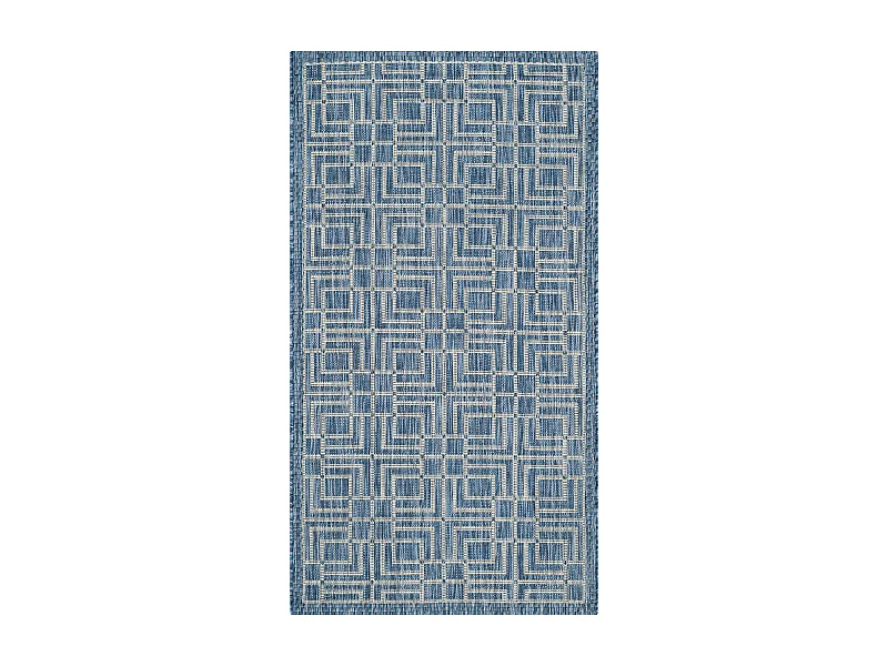 Tapis Bleu Marine/Gris 79 X 152 cm - Nantucket