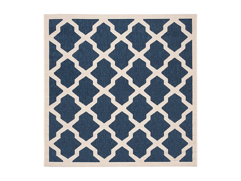 Tapis Bleu Marine/Neutre 160 X 160 cm - Samanna