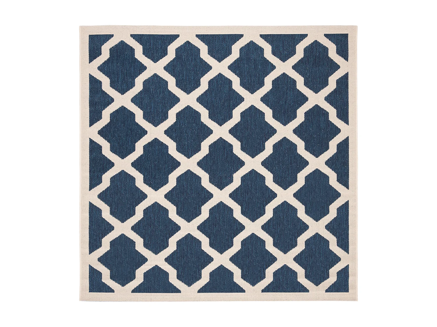Tapis Bleu Marine/Neutre 160 X 160 cm - Samanna