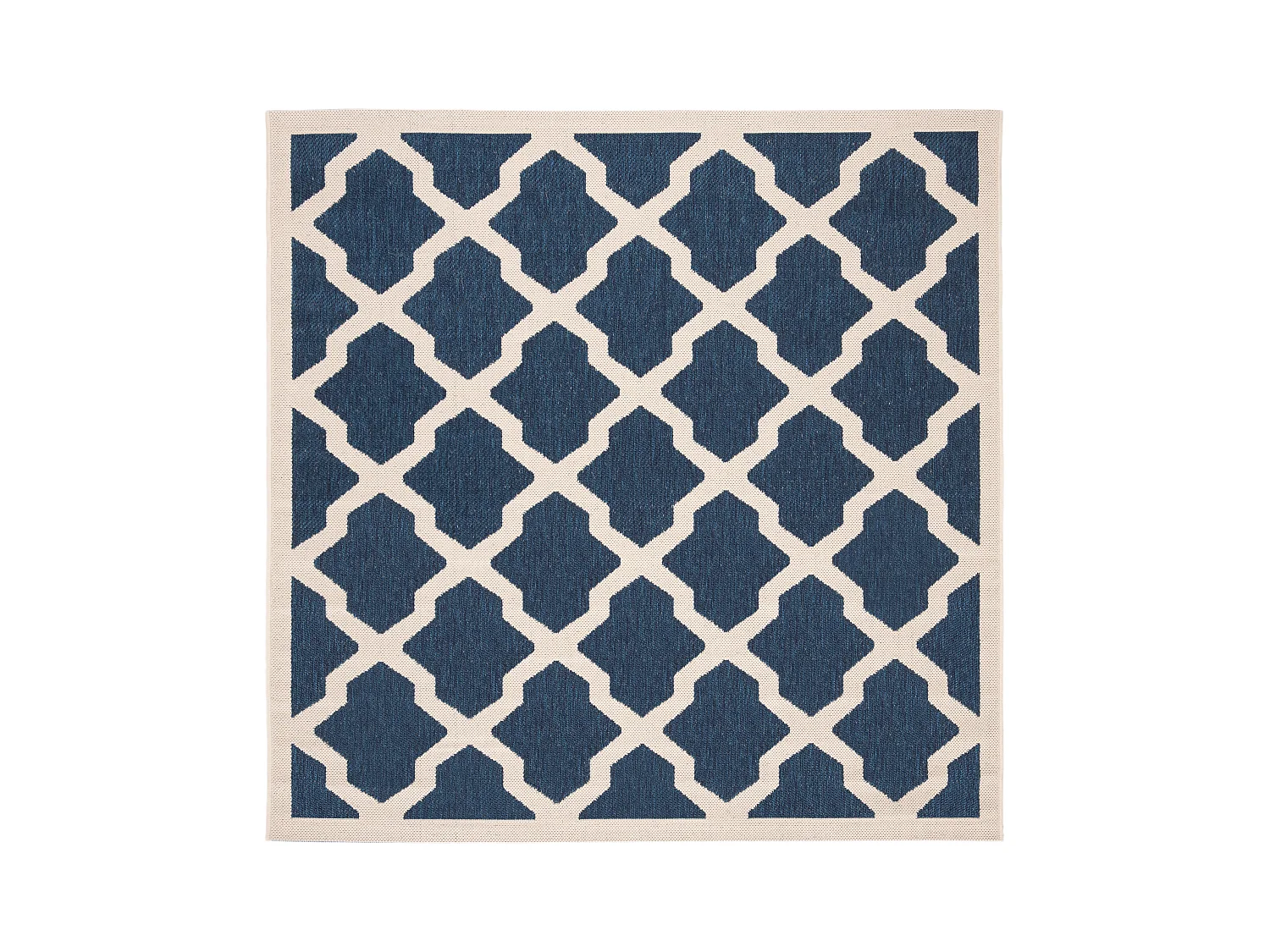 Tapis Bleu Marine/Neutre 160 X 160 cm - Samanna