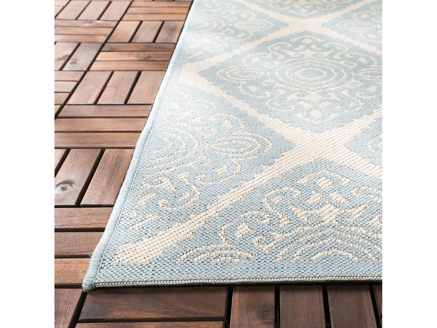 Tapis Bleu/Neutre 79 X 152 cm - Salina