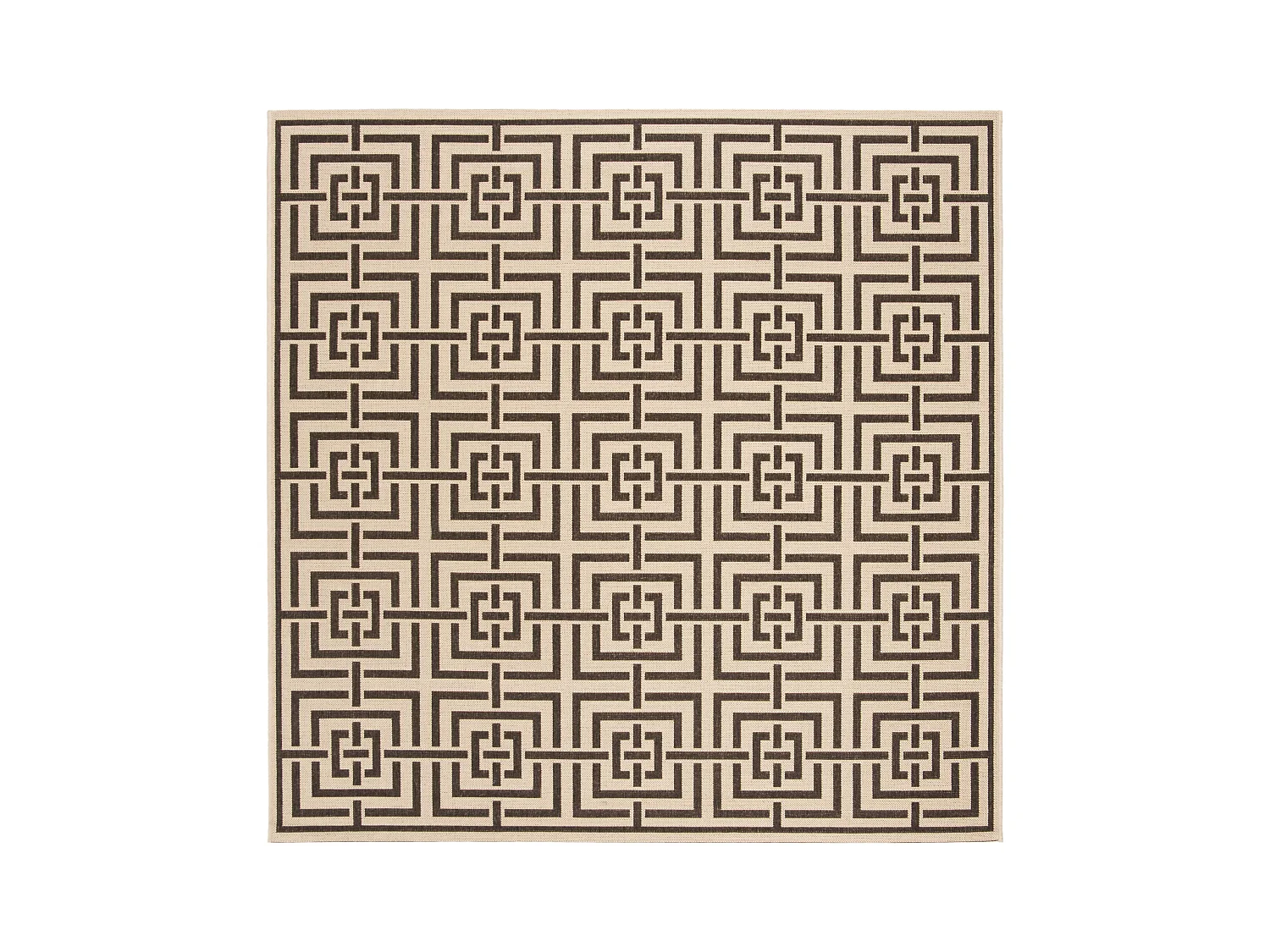 Tapis Neutre/Marron 201 X 201 cm - Lipari