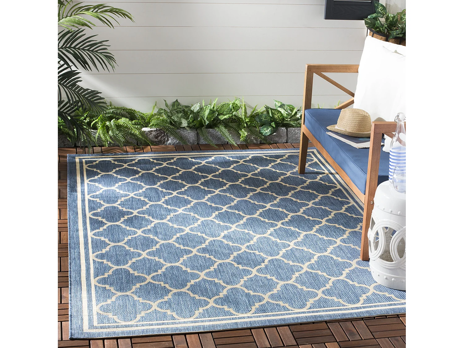 Tapis Bleu/Neutre 160 X 231 cm - Bleeker