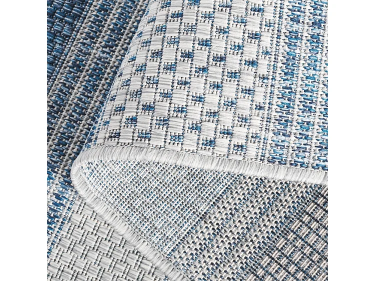 Tapis Gris/Bleu Marine 79 X 152 cm - Odessa