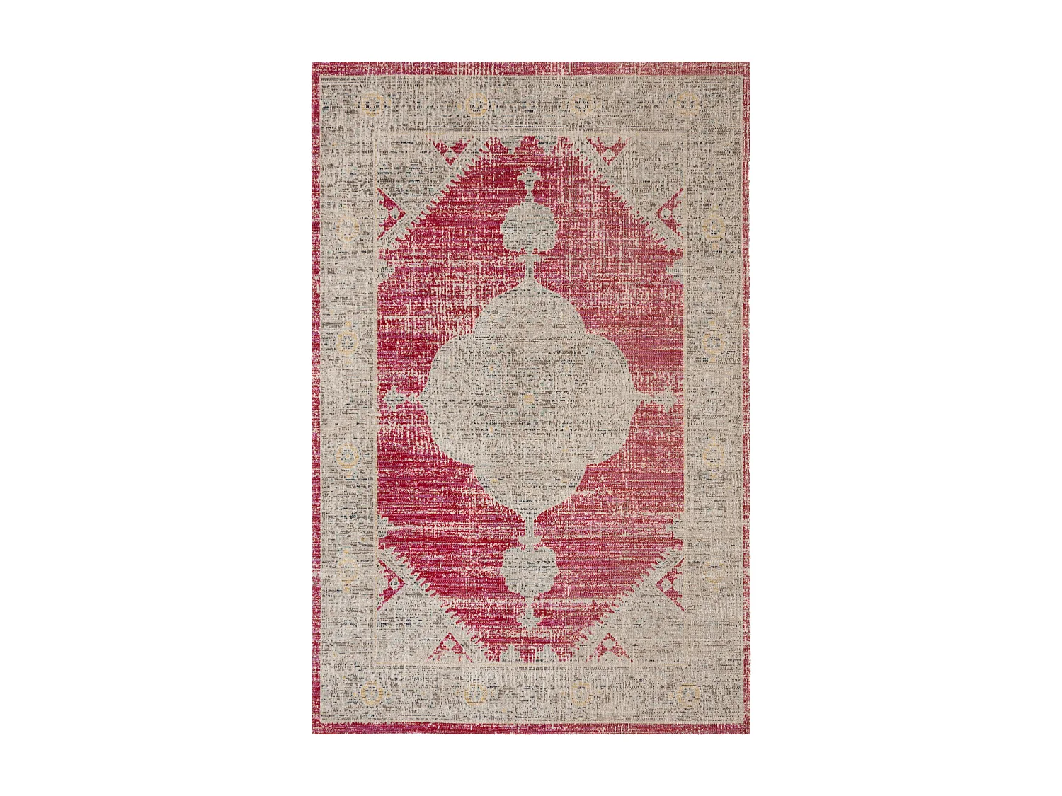Tapis Rose/Gris 155 X 229 cm - Aleah