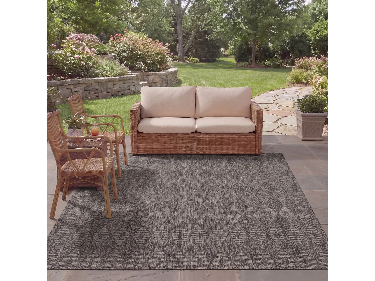 Tapis Noir/Noir 201 X 290 cm - Clementine
