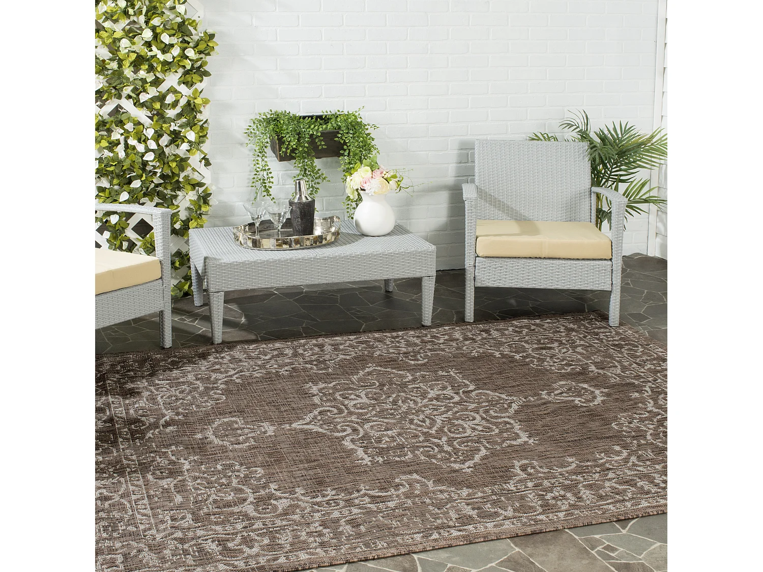 Tapis Marron/Neutre 160 X 231 cm - Mirabelle